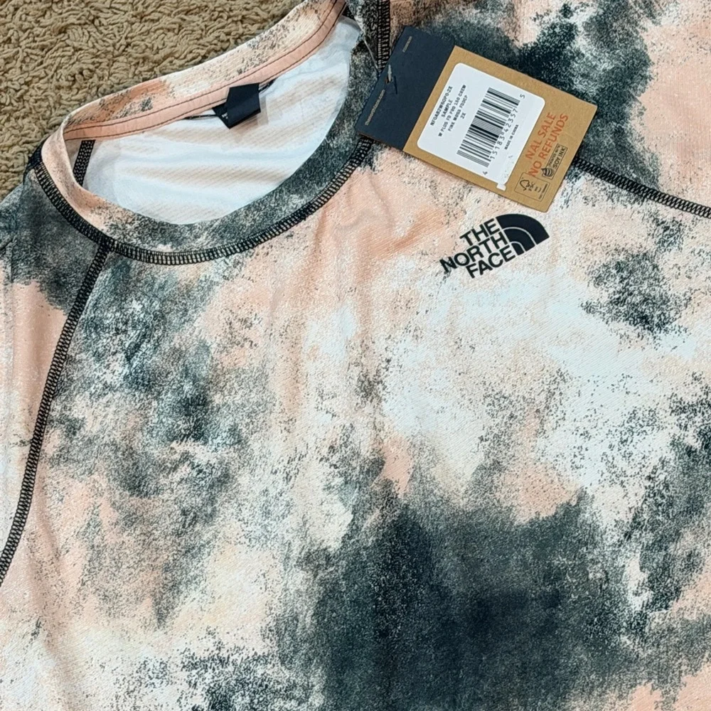 The North Face FD Pro 150 Crew Pink Moss Faded Dye Camo - Women Sz 2X - Picture 2 of 5